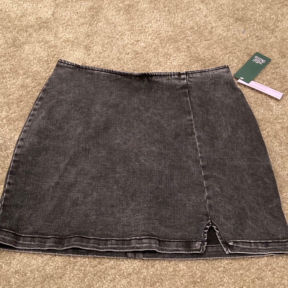 Wild Fable Black Denim Mini Skirt